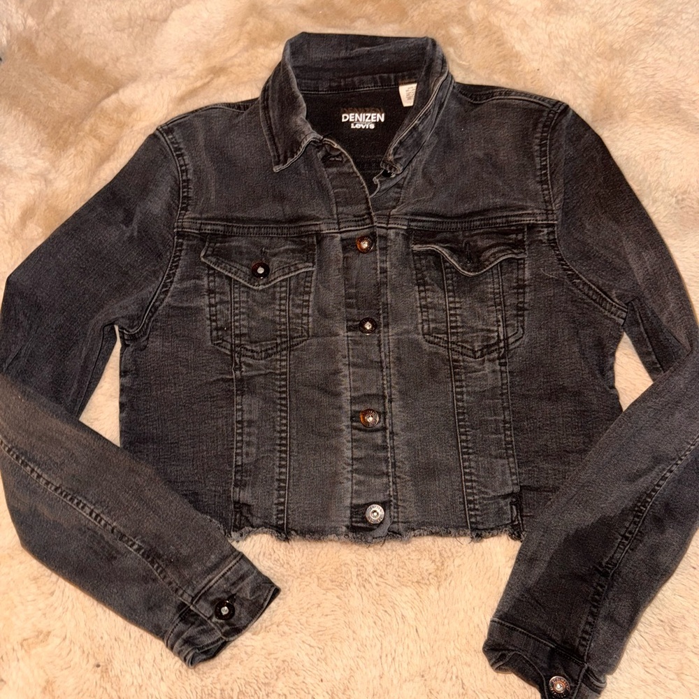 Levi's Women's Dark Gray Denim Jacket